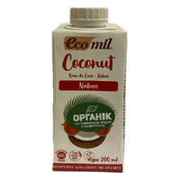 Органическое растительное молоко из кокоса без сахара 0,2л