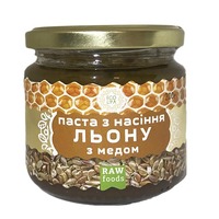 Паста семян льна с медом (урбеч) 200 г, Ecoliya