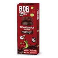 Яблочно-вишневые конфеты в черном шоколаде,  Snail BOB
