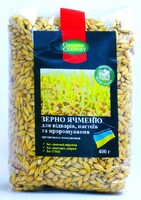 Зерно ячменя неочищенное для отваров, настоев и проращивания органическое, Украина, 400 г, ORGANIC COUNTRY